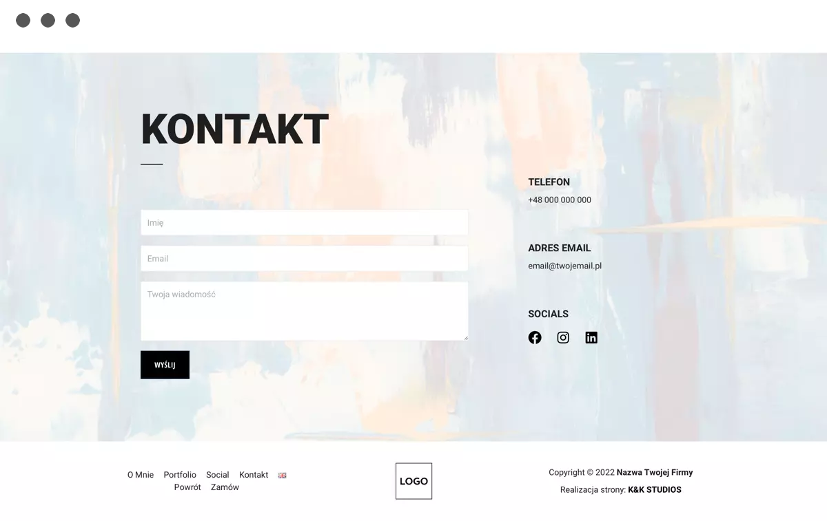 K&K Studios - Web Design - Websites - Website Templates - Website Template Chorus