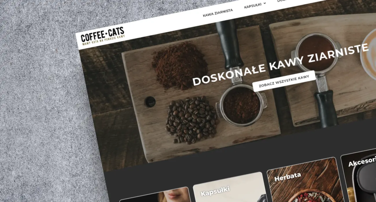 Realizacje CoffeeCats | K&K Studios | Web Design & Digital Marketing